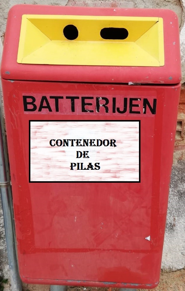 Contenedor de pilas