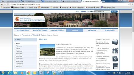 Imagen La web de Villaverde de Montejo destaca su vinculación al parque de las Hoces de Riaza